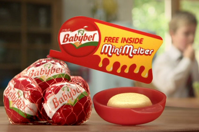 Babybel execution features kids engaging in forced dialogue that seems unnatural