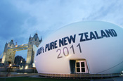 Tourism New Zealand's giant rugby ball 