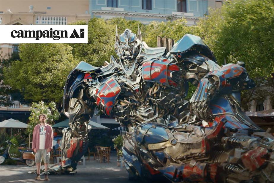 Snapshot from the Direct Line Group ad featuring transformer