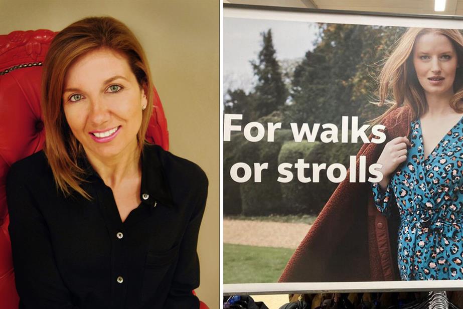 PHD's global CEO Philippa Brown and a contentious Sainsbury's clothing ad