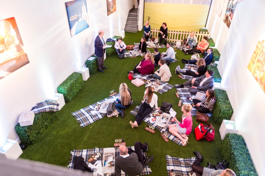 Celebrity Cruises' pop-up sought to highlight the company's expansive wine collection