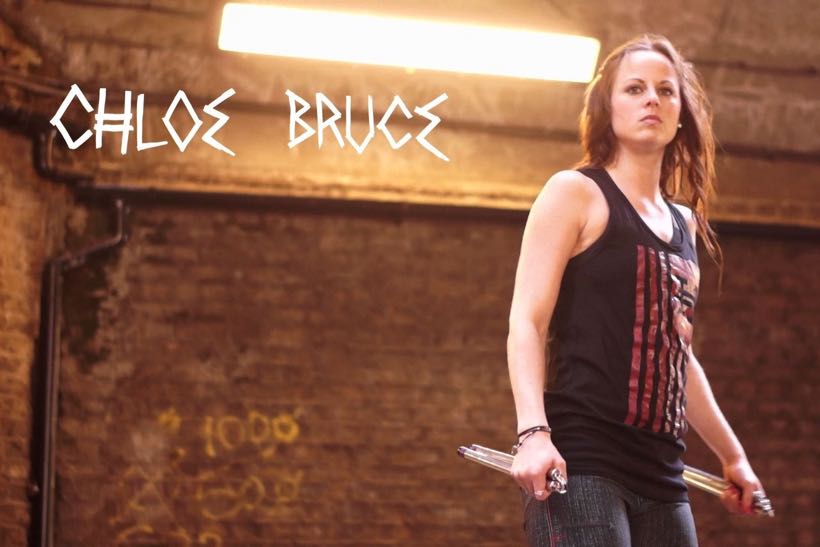 Chloe Bruce: kickboxer and stuntwoman has close to half a million Facebook fans has worked with Adidas, Reebok, Nike and Puma
