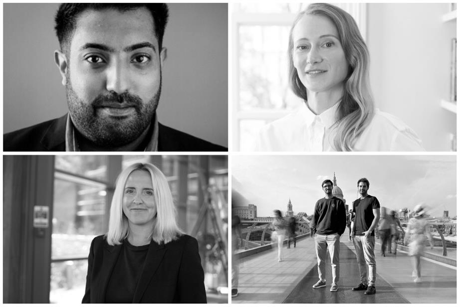 Collage of Amar Vyas, Jo Wallace, Hetu Negri, Juan Peirano and Paisley Wright