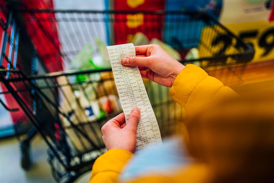 Image of a shopping basket and payment receipt