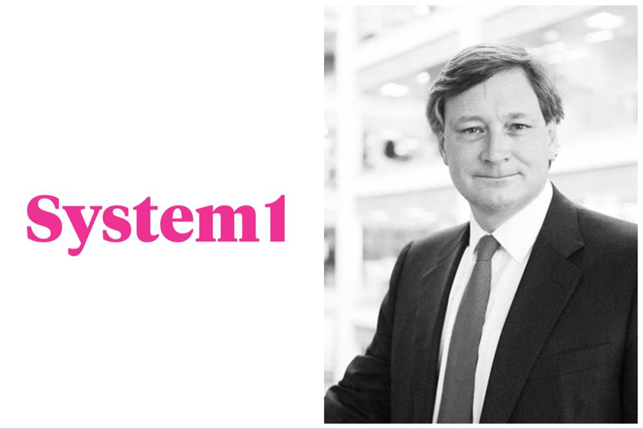 The System1 logo and chair Rupert Howell