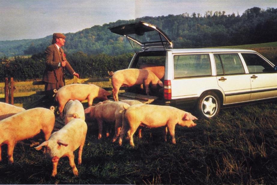 Image from a 1980s Volvo estate ad