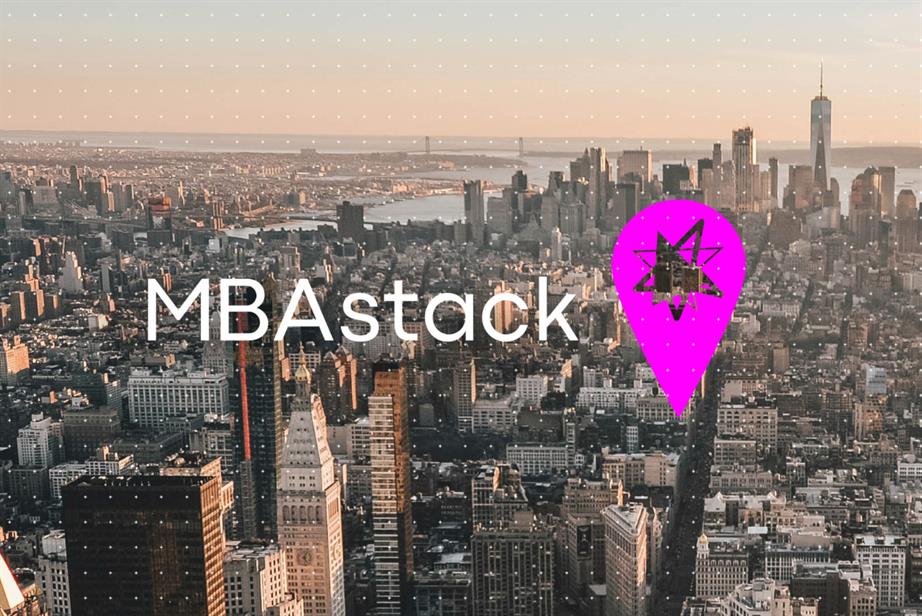 MBAstack logo and New York skyline