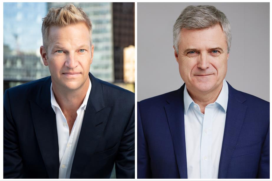 A colour photo of Christian Juhl, global CEO of Group M, and Mark Read, CEO of WPP