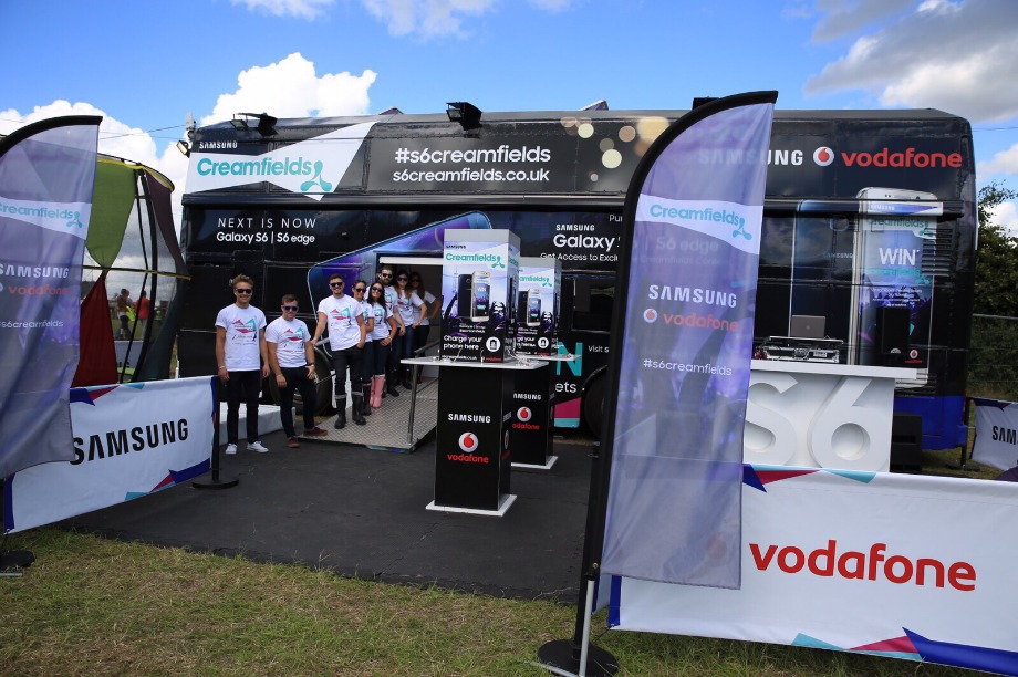 The bus featured charging stations, a DJ and chill out zone 