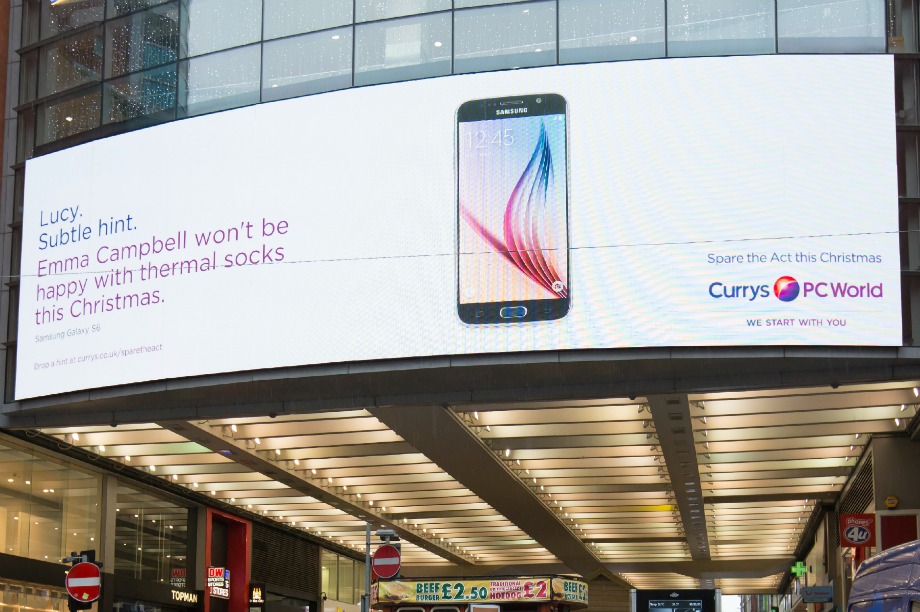 The personalised hints will be displayed across more than 500 locations 