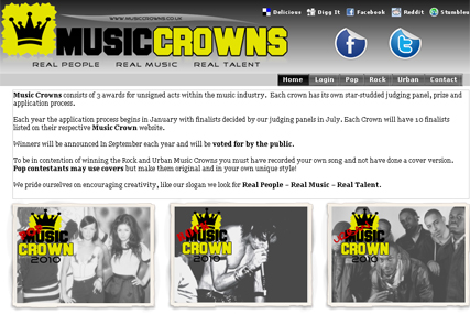 Music Crowns: partrnering with Skinny Water