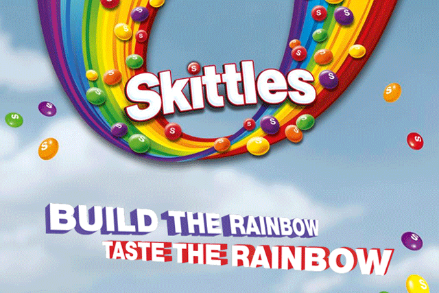 Skittles: streams 'build a rainbow' Facebook campaign