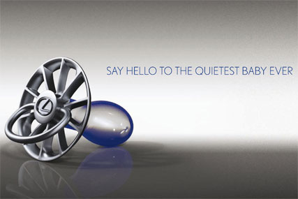 Lexus: press insert features striking creative