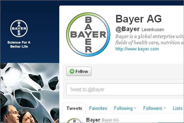 Bayer: German pharma group rapped after Tweeting the launch of two drugs