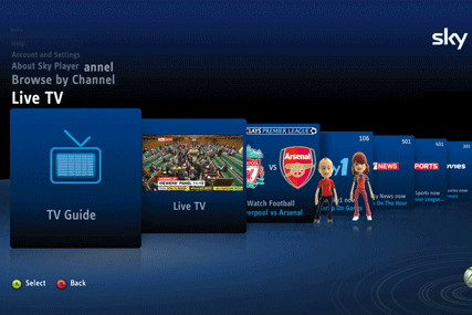 Reach for the Sky: Xbox 360 is the first games console to stream live TV