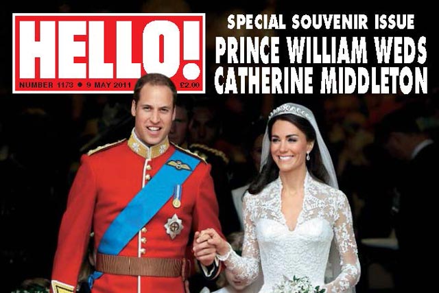 Hello!: claims its Royal Wedding coverage increased sales 