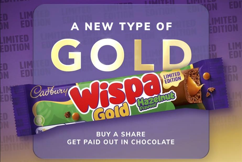 Image of Wispa Gold Hazlenut chocolate bar
