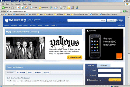 MySpace: key hirings of Michael Jones and Jason Hirschhorn