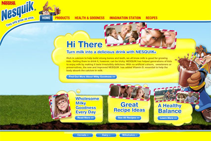 Nesquik: website backs latest initiative