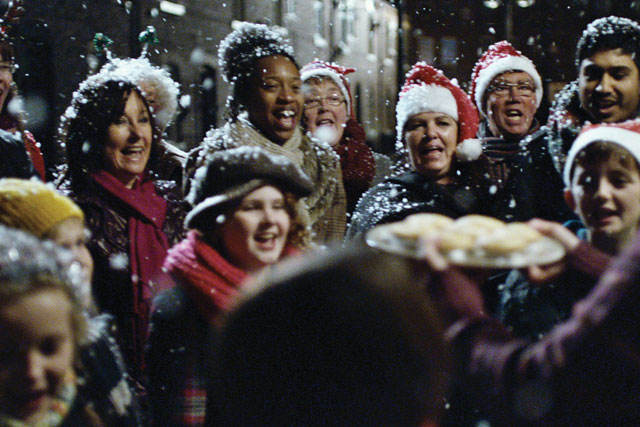 Tesco ad broke out the fake snow for a series of fell-good Christmas vignettes