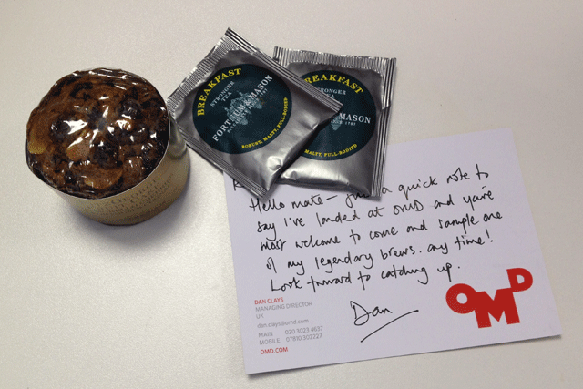 Tea and cake: courtesy of OMD's new MD Dan Clays