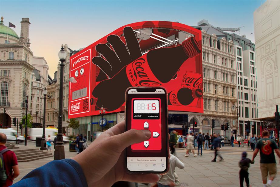 coca-cola piccadilly lights ad