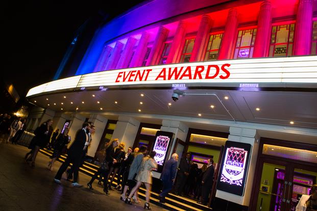 The 2016 Event Awards will take place at the Eventim Apollo on 13 October 