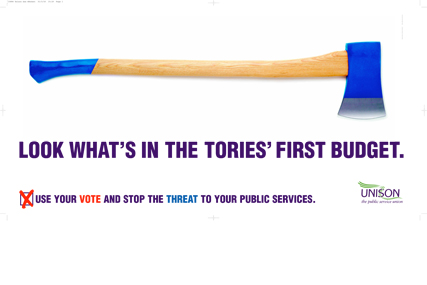 Unison poster: targeting voters in marginal seats