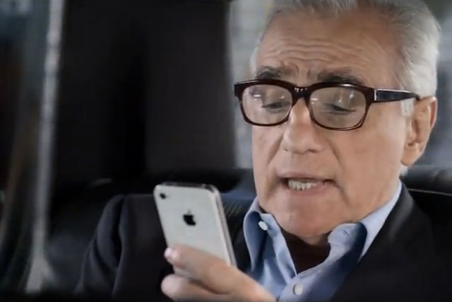 Martin Scorsese: stars in 2012 Apple iPhone commercial