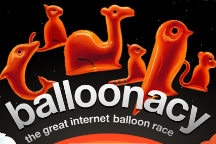 Orange: relaunches Balloonacy internet race