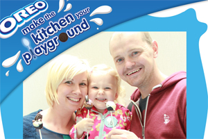 Families snapped with 'Oreo pops' for experiential campaign