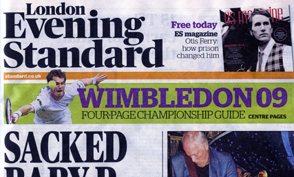 London Evening Standard: content deal with New York Daily News