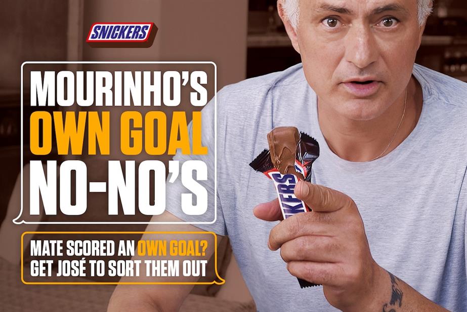 José Mourinho And Snickers Deliver Roasts To Your Mates