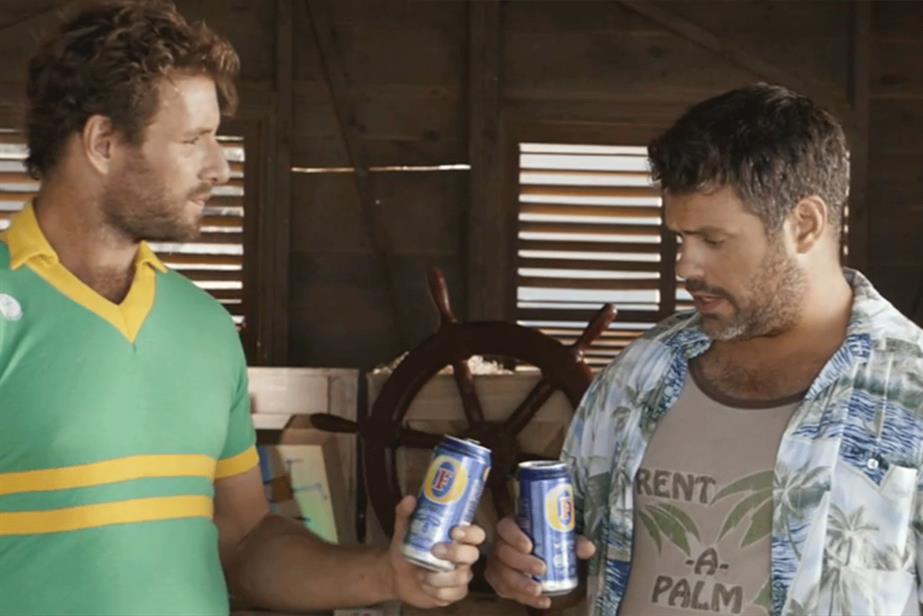 Foster's: run last ad with Brad and Dan