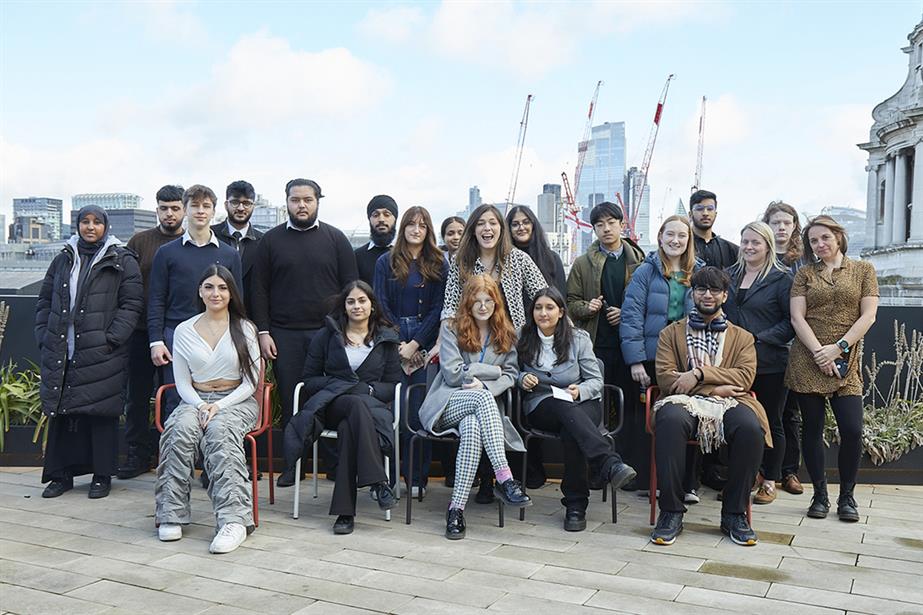 A photo of students from Lampton School who took part in UM's Futureproof Academy
