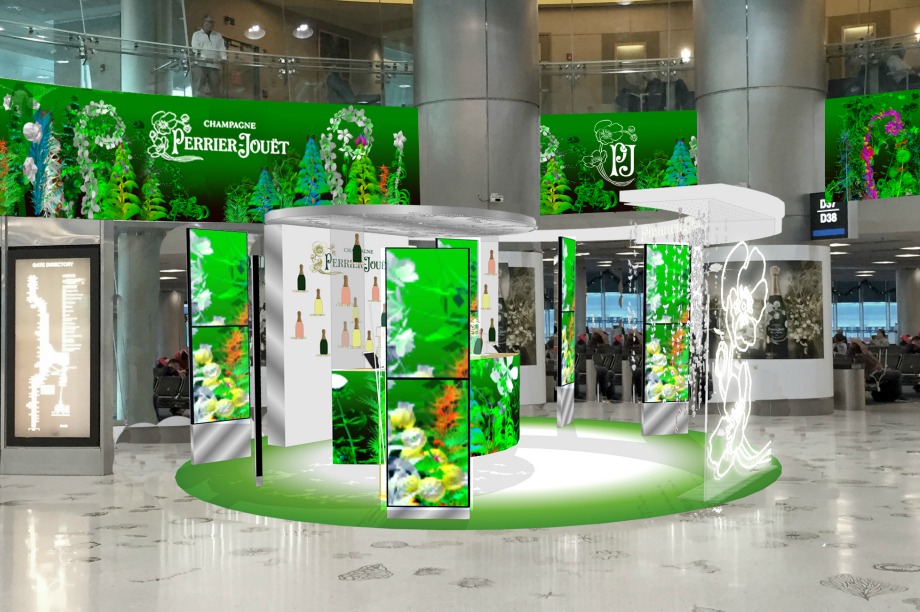Perrier-Jouët unveils 'Garden of Wonder' in Miami International Airprot 