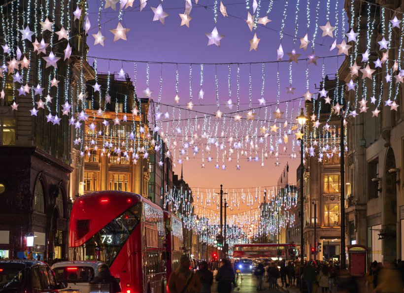 Christmas city scene