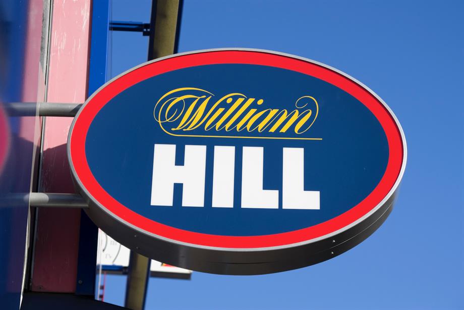 A William Hill sign outside a betting shop