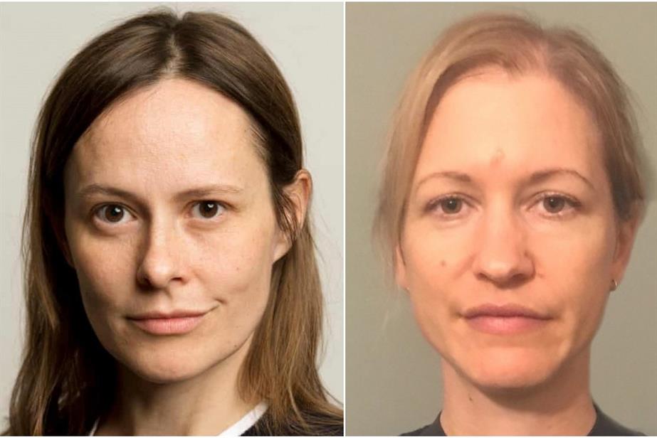 Portrait photos of Imogen Fox and Katie Le Ruez
