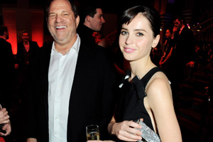 Harvey Weinstein and Felicity Jones at the Moet British Independent Film Awards 2013