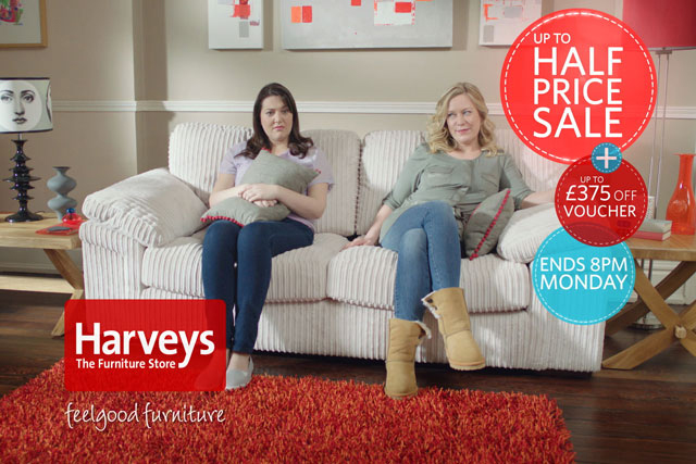 Harvey's: Enter loses account