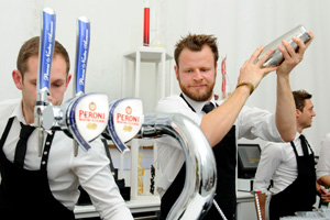 Peroni Nastro Azzurro-infused cocktails at the House of Peroni