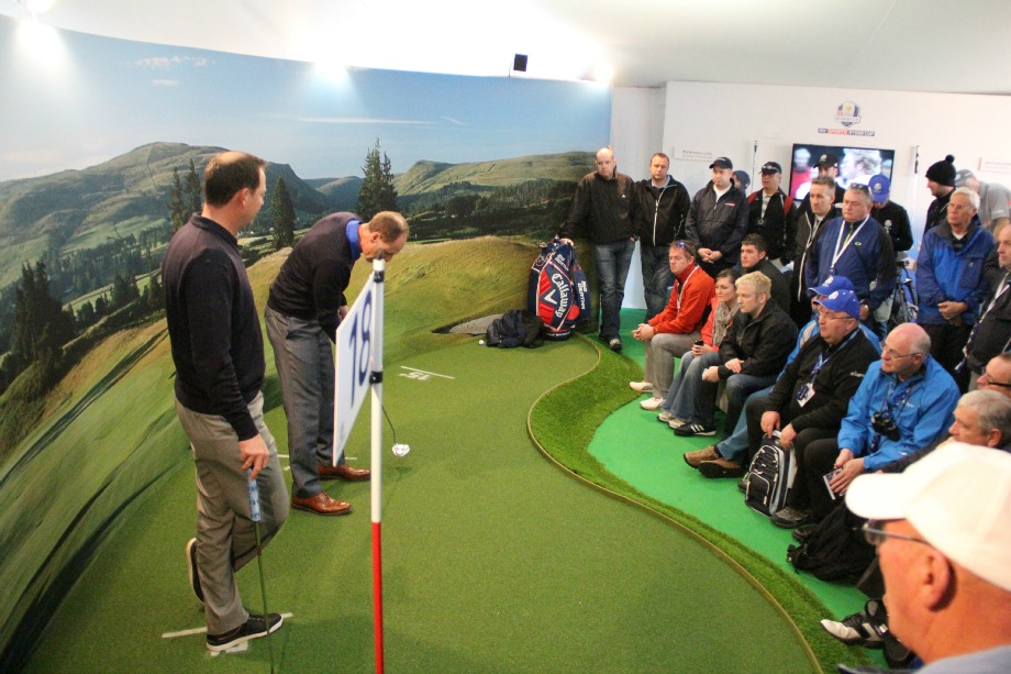 Golf fans felt the pressure of the 18th hole