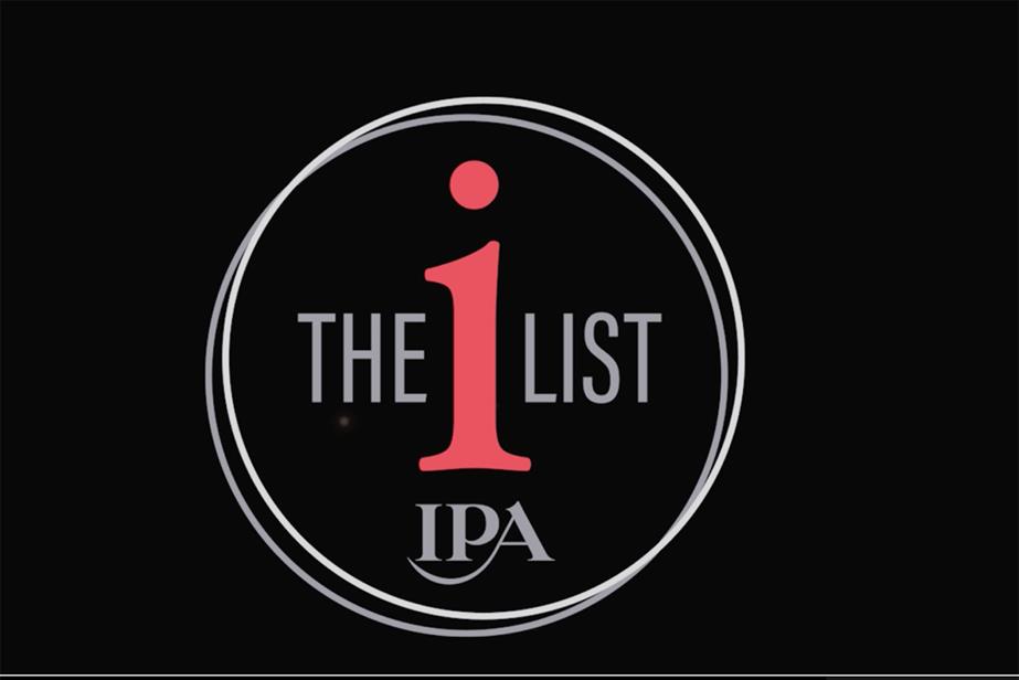 Red and white on black: logo of the IPA iList