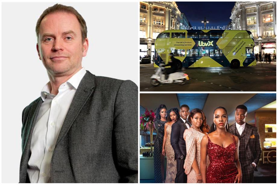 Clockwise from the left: Kelly Williams, ITVX launch campaign and Riches