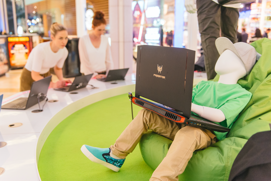 The activation spaces features four mannequins