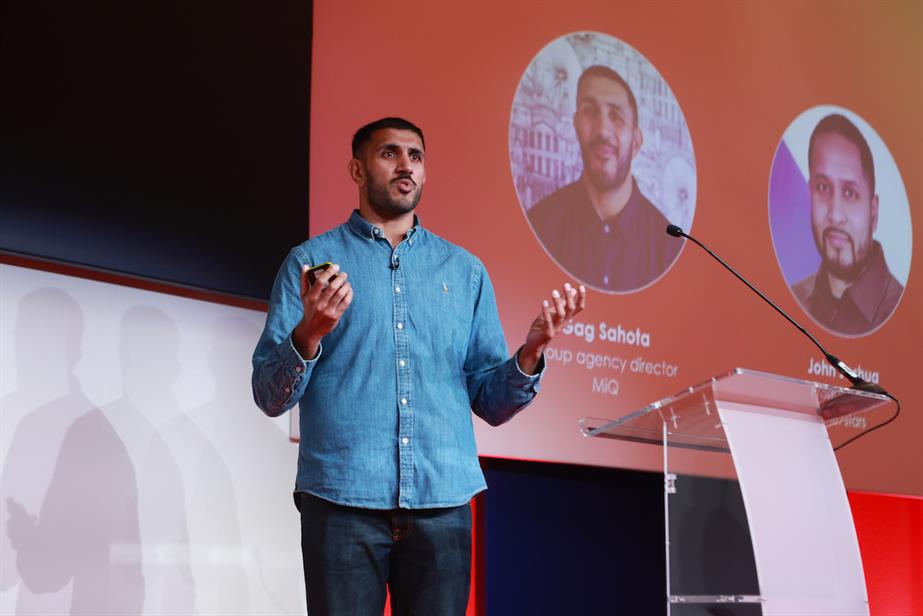 Photo of Gag Sahota speaking at Media360