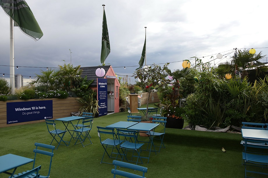 The Summer Retreat on the rooftop of John Lewis’ Oxford Street department store