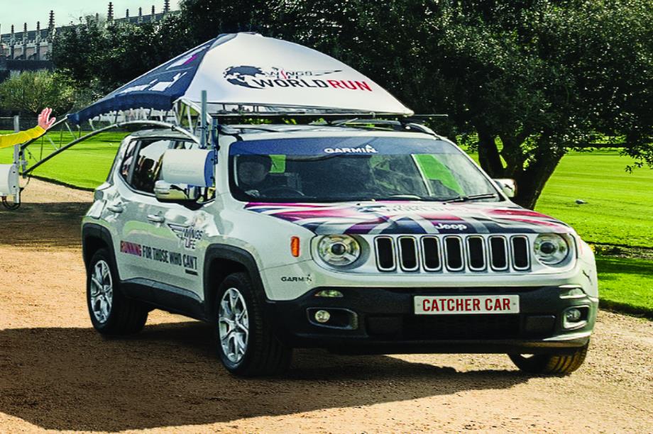 The Jeep 'catcher car' which will be used during the event