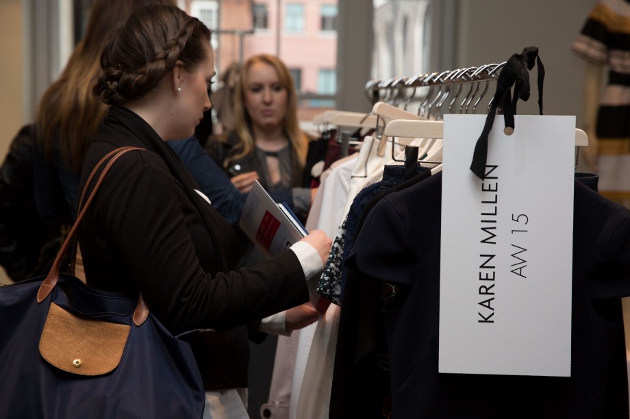 Attendees could peruse Karen Millen's latest collection (image: Caroline Furneaux)